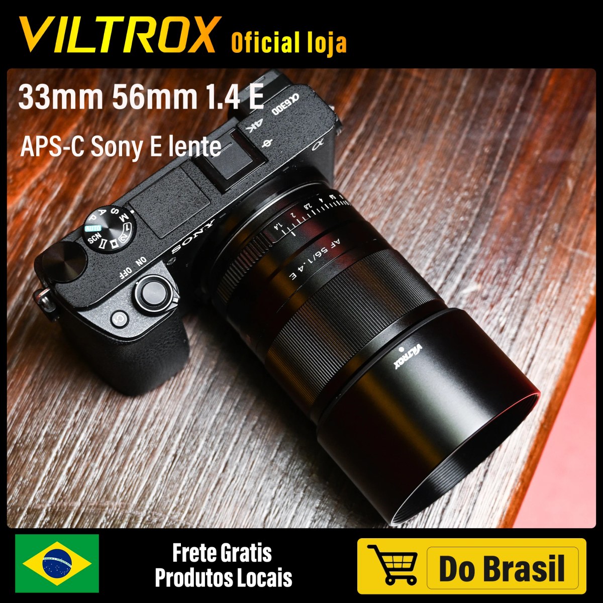 Lente Viltrox 33MM ou 56MM F1.4 Sony APS-C
